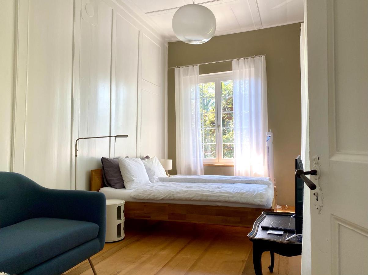 Lovely Studio In A Villa From 18Th Century Thun Exterior foto